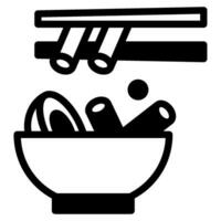 Tteokbokki icon illustration, for UIUX, Infographic, etc vector