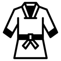 taekwondo icono ilustración, para uiux, infografía, etc vector