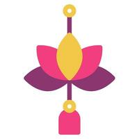 Lotus Lantern icon illustration, for UIUX, Infographic, etc vector