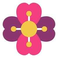 Cereza florecer icono ilustración, para uiux, infografía, etc vector