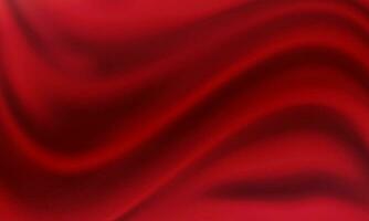 Background of red fabric with several folds. - Vector. vector