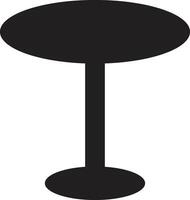 Round table icon . Circle table icon in simple style . Vector