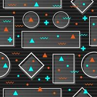 Abstract geometric futuristic seamless pattern vector