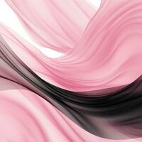 Abstract texture in black pink white color with wave effect, liquid, fabric photo