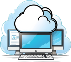 nube informatica, , ai generativo png