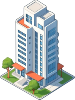 ufficio edificio con ai generativo png