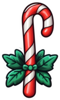 candy cane clipart ai generative png