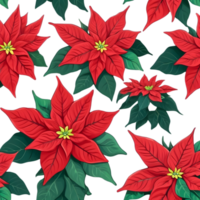 Poinsettia ai generative png