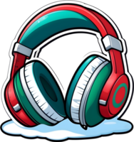 auriculares dibujos animados clipart ai generativo, navidad iconos, festivo símbolos, fiesta estación, Navidad decoraciones png