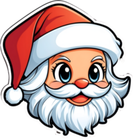 Santa Claus cartone animato Santa Claus con barba , ai generativo png