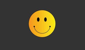 Smiling Emoji Face flat design reaction vector design illustration