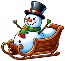 pupazzo di neve clipart ai generativo,natale icone, festivo simboli, vacanza stagione, natale decorazioni png