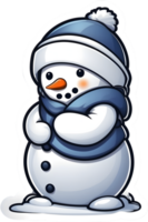 Schneemann Clip Art ai generativ, Weihnachten Symbole, festlich Symbole, Urlaub Jahreszeit, Weihnachten Dekorationen png