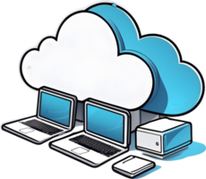 cloud computing, , ai generative png