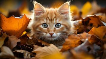 A curious cat picture, a beautiful pet animal background image, AI Generated photo