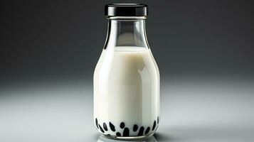 Bottle of Fresh milk, AI Generated photo