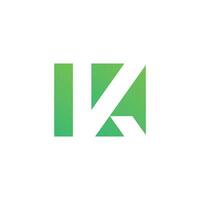 plantilla de vector de logotipo de letra k, diseño de logotipo inicial de letra k creativa