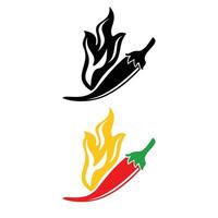 hot chili icon design. vegetable sign and symbol. vector