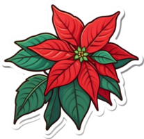 Poinsettia ai generative png