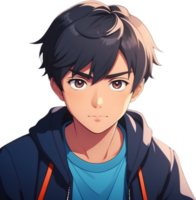 cute boy character, adorable boy cartoon, charming boy illustration, lovable male character, ai generative png