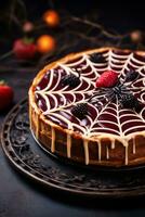 Festive Halloween Sweets Galore - AI generated photo