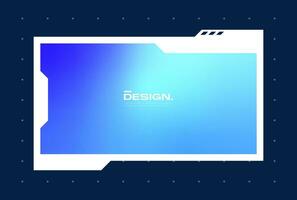 Futuristic pop up interface illustration. Video overlay element. vector