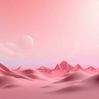 Simple pink background, empty space for text and design photo