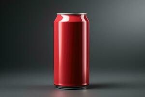 drink can is a metal container designed to hold a liquid AI Generated photo