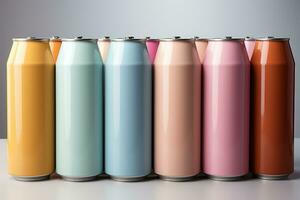 drink can is a metal container designed to hold a liquid AI Generated photo