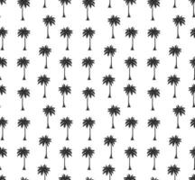 Palm tree seamless pattern on a white background. Palm tree silhouette Pattern. Summer tropical vector illustration.