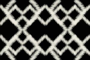 Ethnic Ikat fabric pattern geometric style.African Ikat embroidery Ethnic oriental pattern black background. Abstract,vector,illustration.Texture,clothing,frame,decoration,carpet,motif. vector