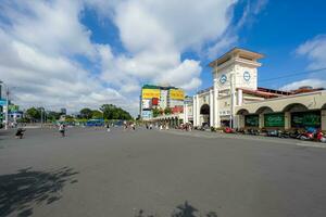 Ho Chi Minh, Vietnam - 20 August, 2023 Beautiful morning in Ben Thanh market , Ho Chi Minh City is a popular tourist destination of Asia. photo