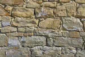 Close-up of a natural stone wall photo