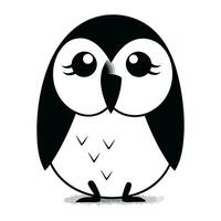 cute owl on a white background. vector illustration. eps 10