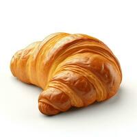 tasty fresh croissant isolated photo