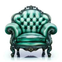 a mint chair isolated photo