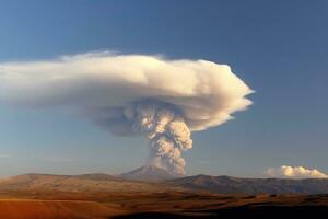 naturaleza desastre volcánico erupción ai generado foto