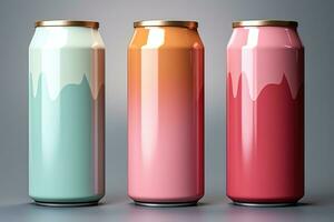 drink can is a metal container designed to hold a liquid AI Generated photo