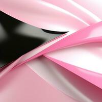 Abstract texture in black pink white color with wave effect, liquid, fabric photo