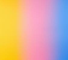 Simple abstract background in blue pink and yellow color, empty space for text and design photo