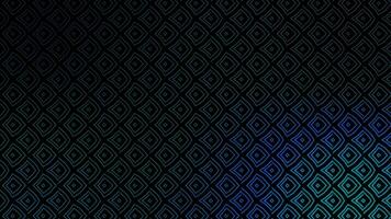 Kaleidoscope seamless loop sequence patterns abstract black and blue motion graphics background. video