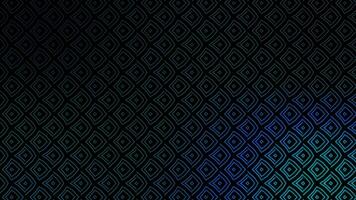 Kaleidoscope seamless loop sequence patterns abstract black and blue motion graphics background. video