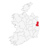 mapa de Irlanda con Dublín un capital ciudad png