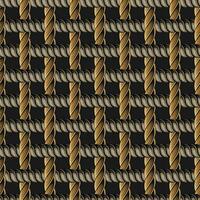Seamless pattern with loose interwoven ropes vector