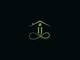 Monogram Ij Real Estate Logo, Modern IJ Logo Icon Vector For Your House