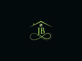 Modern Jb Logo Icon Vector, Monogram JB Logo Icon For Your Building Business vector