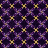 Geometric pattern with beads, square diagonal grid made of feathers vector