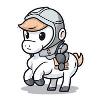 Knight horse character cartoon vector illustration. Can be used for topics like medieval. fantasy. history