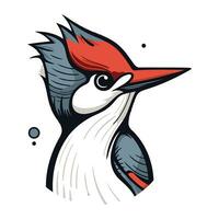 Cartoon Woodpecker Bird Mascot. Vector illustration.