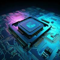 AI artificial intelligence technology 3D scene photo